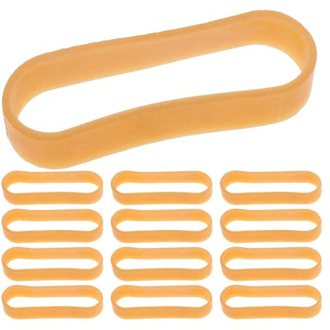 YOSADIER Bandas Elásticas de Goma Marrón para Moldes de Cerámica y Yeso, 13 Piezas, Duraderas y Anchas, Ideales para Estudio de Cerámica y Fijación Segura de Moldes