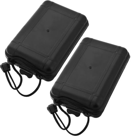 NUOBESTY Caja de Flechas con múltiples Ranuras y Tapa Impermeable, Estuche de PE para Puntas de Flecha, 2 Piezas Ideal para arqueros en prácticas al Aire Libre