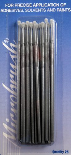 Tooltron Micro Applicator brush, 25 Count (Pack of 1)