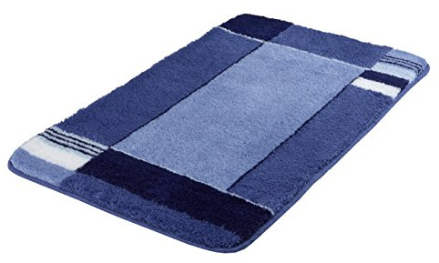 Kleine Wolke Badteppich Padova, 70 x 120 cm, Marineblau