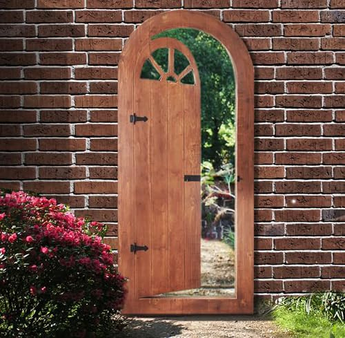 6ft x 2ft 8in Garden Glass Illusion Mirror Gate - by Reflect™