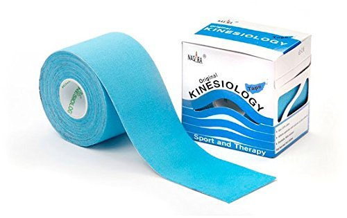 Nasara® Original Kinesiology Tape Sport Tape 4 Rollen in Einer Packung, blau