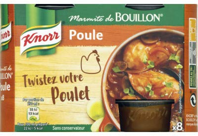 Knorr Bouillon fondant de poule - Les 8 marmites de 28g