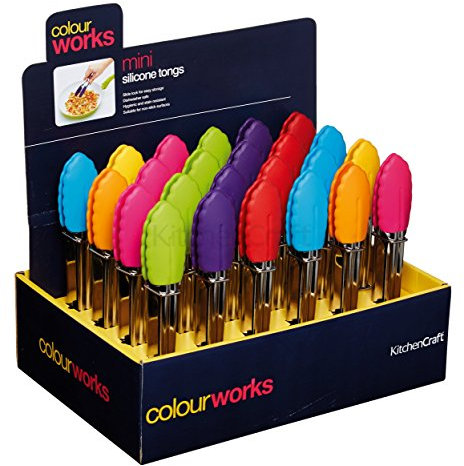 Kitchen Craft Colourworks Mini Zange CDU 24 STK - Farbig Sortiert