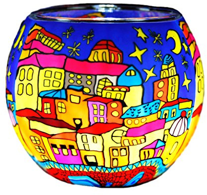 Kerzenfarm 21639 Leuchtgläser, Glas, bunt, 11.0 x 11.0 x 9.0 cm