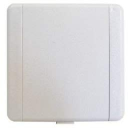 VacuValve ES Saugbox eckig weiß 90x90mm 2 Kontaktstifte Öffnung 36-38mm