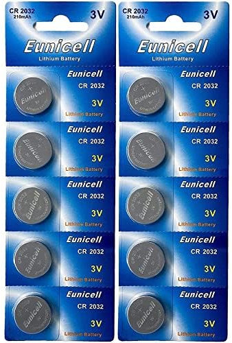 10 Eunicell CR2032 DL2032 5004LC CR 2032 Batteries Cells 3V