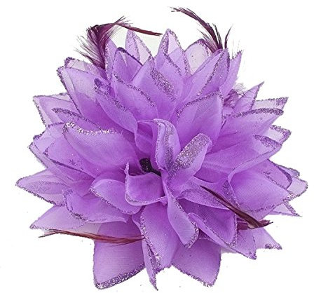 Cheerlife Ansteckblume, Haarblume Haarschmuck Haarblte Brosche Blumen Handgelenk Band Tanzschmuck Bekleidung Zubeh?r Lila