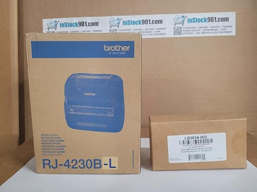 Brother Rugged Jet RJ4230B-L Mobile 4IN DT Printer USB BT H/MFI NFC Pairing