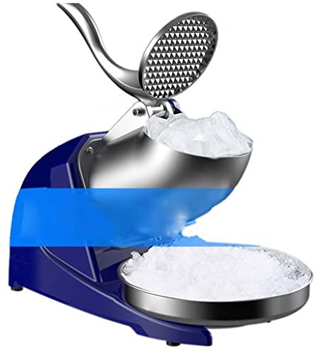 ZXW Broyeur à Glace électrique à Double Couteau, Machine à Glace pilée Commerciale de Magasin de thé au Lait, Machine à Smoothie 380W, la quantité de Glace pilée: 95KG/H