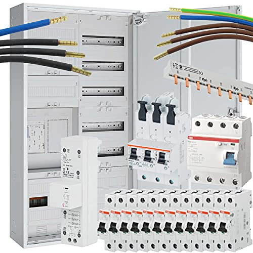 WITTKOWARE Zählerschrank-Komplettset eHZ 1Z/1R | 5-reihig mit APZ-Raum & HLAK | VDE-AR-N 4100 Einfamilienhaus-Verteiler inklusive 40A SLS, Überspannungsschutz, FI & 12x B16A