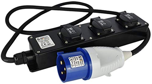K&S Könner&Söhnen Verlängerungskabel Steckdosenadapter KS EX1.5M-3S
