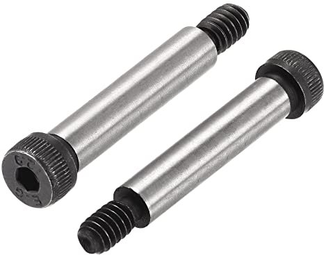 sourcing map Alloy Steel Hexagon Socket Head Shoulder Screws Bolts, 1-1/2 Shoulder Length, 5/16 Shoulder Dia, 1/4-20 Thread, 4pcs