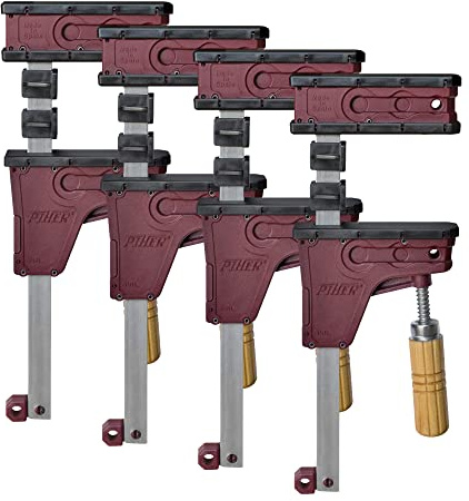 Piher Parallelzwinge Modell PRL 30cm Arbeitslänge, 4 Stück im Set