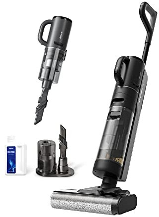 dreame M12 Intelligenter Trocken- und Nassstaubsauger & kabelloser Handstaubsauger, 920 ml Wassertank, 35 min, LED, Kantenreinigung, Selbstreinigung, reinigt Harte Böden und Tierhaare
