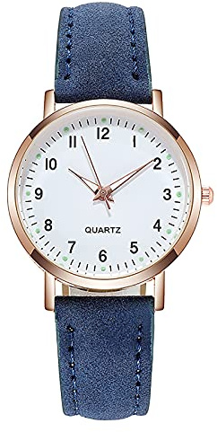 INGRAX Relojes de Lujo para Mujer, Reloj Luminoso Retro con Tachuelas de Diamantes para Mujer, Relojes de Pulsera de Cuarzo con luz Trasera para Mujer
