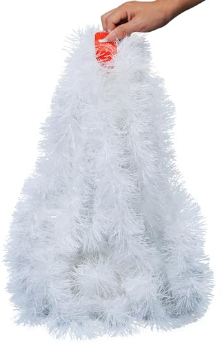 Lametta Girlande Weihnachtsgirlande, 10 Meter zum Aufhängen - Weihnachts Girlande für Innen-/ Außenbereich, Weihnachtsfeier-Deko & Festivals