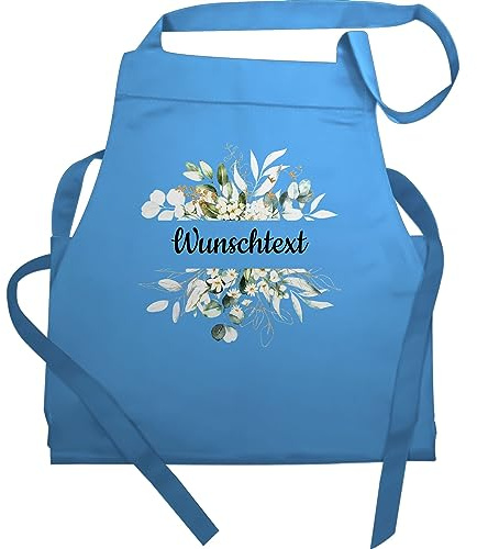 Geschenk mit Namen personalisiert by Shirtracer - Schürze - Aufdruck selbst gestalten - Wunschtext Text I eigener Text