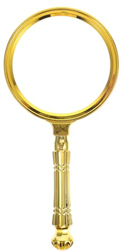 HOMSFOU Vergoldete Lupe Schmucklupen Schmuckwerkzeuge Tragbare Lesebrille Tragbare Lupe Mira Royal Detective-Lupen Für Nahaufnahmen Arbeit Heimlupe