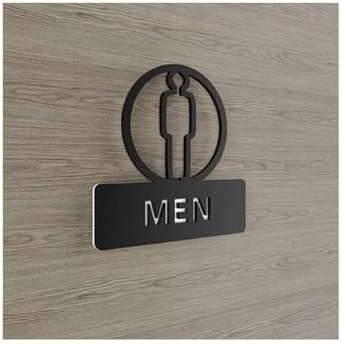 Toilettenschild, Toilettenschilder, Acryl-Türaufkleber, Beschilderung, Toiletten, Hausnummer, WC, for Badezimmer, Männer und Frauen, Hinweisschild, individuelle Schilder (Farbe: 5, Größe: 18 x 18 cm)