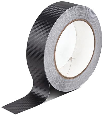 TNSRAY Autocollants de Voiture en Fibre de Carbone,Film d'emballage en Fibre de Carbone avec détails 3D, Bandes adhesives décoratives pour Auto Voiture Moto Bateau modélisme, Longueur 7m, 30mm