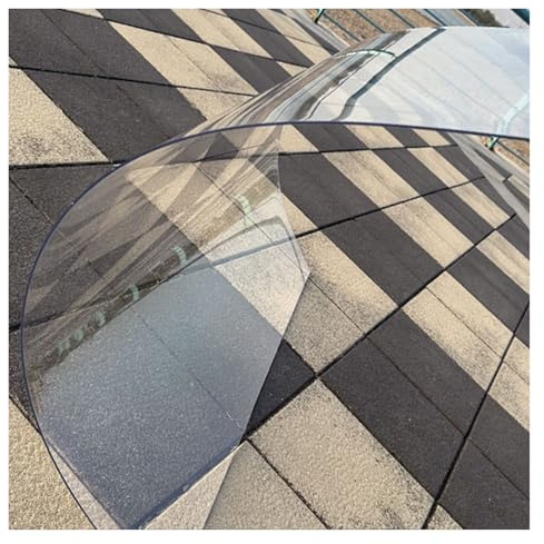 ZHZHXR Dachplatten aus Polycarbonat, Schlagfestes PC Platten, Leicht zu Biegen Transparente Gewächshausplatten for Fenster, Terrasse, Balkon (1.2x7m)