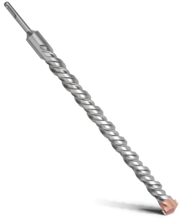 MOXPIFY Punta per trapano SDS Plus a doppia elica, trapano a percussione per calcestruzzo, pietra, pietra naturale, 32 x 460 mm