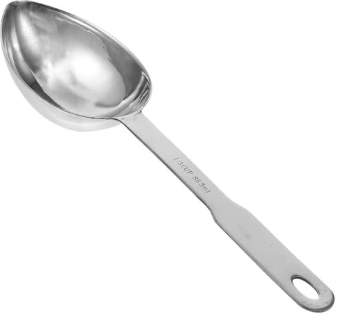 Alipis Set Di Cucchiai Dosatori in Acciaio Inossidabile Con Lungo Manico, Misurini Da Cucina Leggeri e Resistenti Per Alimenti e Cereali, Per Uso Domestico e Facile Da Riporre