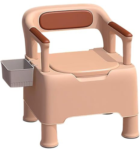 Tabouret de douche pliable pour fauteuil roulant avec roulettes, chaise de toilette percée, tabouret de toilette pour adultes, commodes de chevet pour personnes âgées, chaise de toilette pou