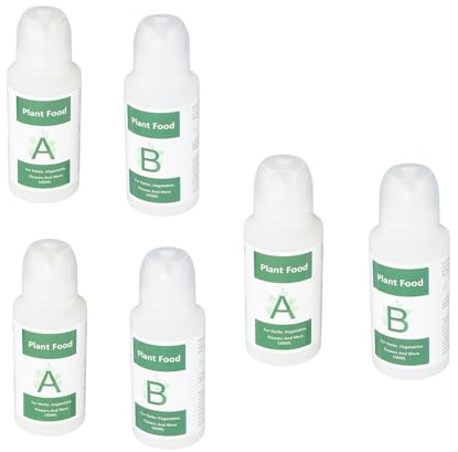Hydroponic Dünger Hydrokultur Dünger Hydroponische Pflanzennahrung Innenräume Pflanzen Lebensmittel Hydroponische Nährstoffversorgung für Gemüse Obst A und B Pflanzennahrung