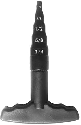 Jiuvaso Strumento per sbavatura tubi, alesatore di calibrazione multistrato, versatile e pratico, smusso tubi