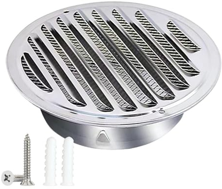 Griglie Di Ventilazione, Griglia Di Ventilazione A Sfera In Acciaio Inox, Scita Griglia Cappa Di Scarico, A Prova Di Insetti E Roditori, Adatto Per Cucina Bagno Garage E Ufficio(200mm(8in))