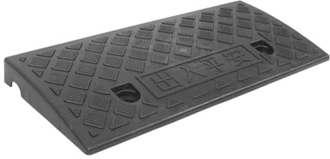MUCKLILY Leichte und Rutschfeste Gummirampenmatte für Auto Außeneinsatz Praktische Auffahrrampe mit Robustem Material und Sicherer Nutzung im Outdoor Bereich