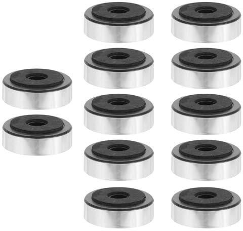 ANDRESLAD Amplifier Isolation Feet Pad Plastic Anti-vibration Damping Shock Absorption for Home Audio Speaker Accessories 12pcs Sturdy Non-slip Base Pads Suitable for Audio Equipment