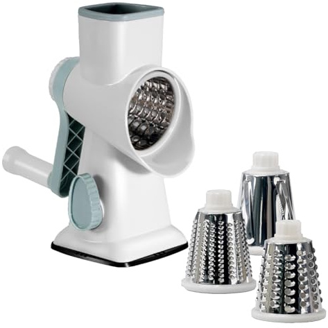 Rallador de Verduras de Estilo Rotativo | Cortador de Alimentos Manual con Múltiples Funciones - Ralladores de Tipo Rotatorio para la Cocina | Para Uso Con Pepino Patata Zanahoria En Hogar, Restaurant