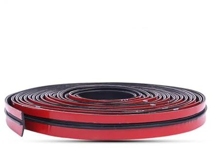 Voiture Joint Fenetre Isolation Bandes D'étanchéité En Caoutchouc Voiture Protection Automobile Bord Fenêtre Pare-brise Bande Toit D'isolation Phonique(19mmX8m)