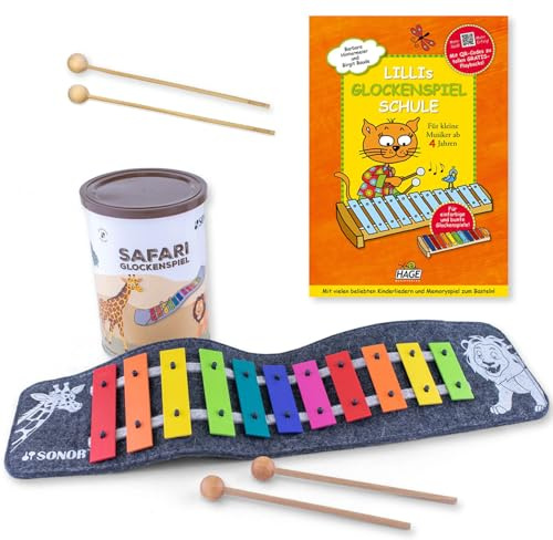 Sonor Carillón Safari enrollable con libro de partituras Lillis y mazo keepdrum