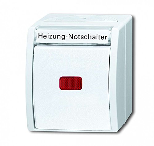 Busch-Jaeger 2601/2 SKWNH-54 Wippkontrollschalter/Heizung-Notschalter