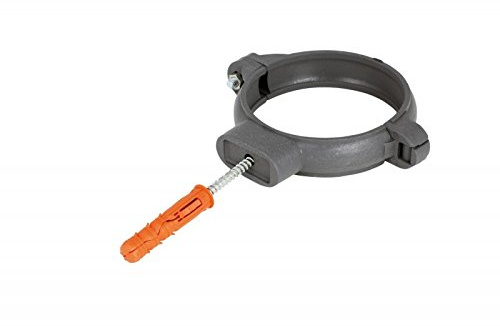 Plastic Clamp with Screw 75mm Waste Tube Round Clip Hanger Bracket (75mm)