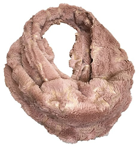 JameStyle26 STERN Big Star Flauschig Warmer Winter LOOP Schal Fleece Schlauchschal Rundschal Love