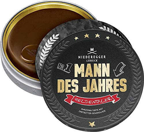 Niederegger Marzipan Mann des Jahres Taler Zartbitter Schokolade 185g