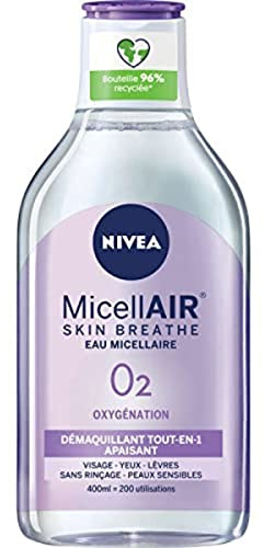 Nivea Eau micellaire visage 0%, peaux sensibles - Le flacon de 400ml