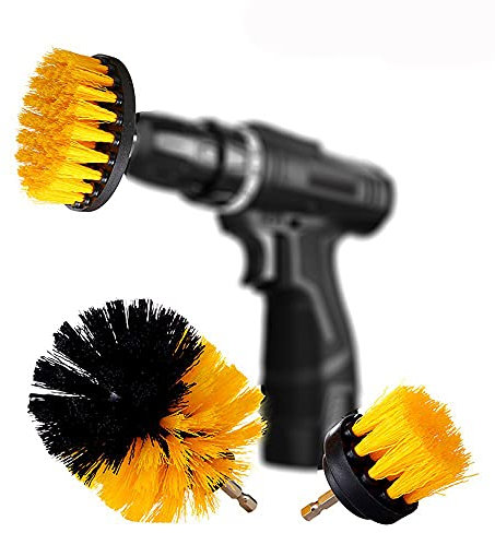CarCarez Allzweck-Bohrerbürstenaufsatz 3er Set - Power Scrubbing Drill Aufsatz