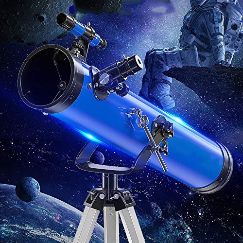 ARCH Anfänger Astronomie-Teleskop for Kinder & Erwachsene Mit Justierbarem Stativ, 114mm Mit Großem Durchmesser, Tragbare Reise Sternen Fernrohr Geschenke for Erwachsene Studenten Und Kinder