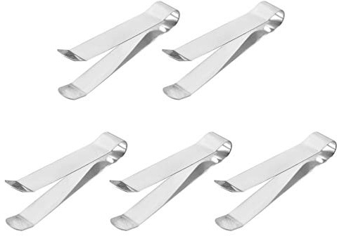 Artibetter 5 Stück Feuerlöscher Kerzendocht Löschclip Stahldocht Clipper Kerze Flamme Clipper Kerze Auslegen Werkzeug Metall Docht Klemme Kerzenlöscher altmodisch Edelstahl