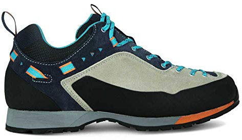 GARMONT Damen Outdoor Schuhe, Frauen Sport- & Outdoorschuhe,Wechselfußbett,Trekkingschuhe,Wanderhalbschuhe,Echtleder,Dark Grey/Orange,37 EU / 4 UK
