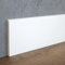 PROVISTON | Plinthe MDF | bord arrondi | 10 x 100 x 2000 mm | MDF revêtu | blanc | plinthe moderne | 20 m