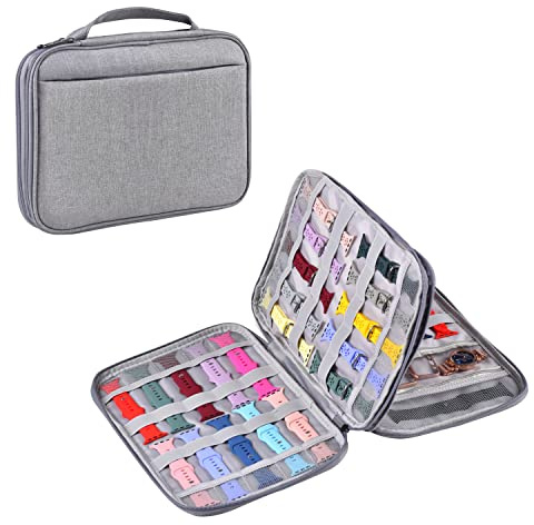 ZFZGFRCS - Estuche de Almacenamiento para Correa de Reloj, Organizador de Correa de Reloj y Soporte de Almacenamiento, Compatible con 35 Correas de Reloj y Accesorios