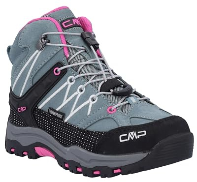 CMP Barn Rigel Mid trekking sko, Mineral Green Purple Fluo, 32 EU