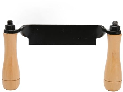 Couteau à Tirage Droit Raboteuse à Peau Manche Lisse 30 Grattoir Droit Outil de Lame en Croissant Idéal Couteau à écorce Raboteuse à Bois en Acier Robuste en Acier Massif